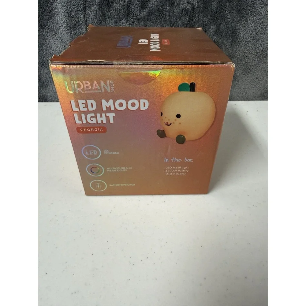 Urban Shop Peach Figural LED Mood Light
